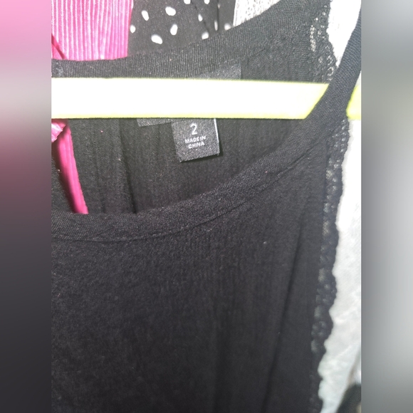 Torrid 2x Gauze Lace Trim Goddess Neck Tank - Picture 3 of 4